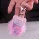 Szín: A - 1 db női kulcstartó többszínű lapos hátú gyanta Ouija Planchette Charms gradiens deszka kulcstartó plüss