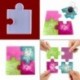 Fehér szín - 1 db kézzel készített puzzle alátét UV epoxigyanta forma csésze szőnyeg bögre alátét szilikon forma