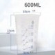 50db eldobható átlátszó műanyag keverőpoharak festékhez UV gyanta epoxi 20 oz 600 ml mérési arányok 2-1 3-1 4-1