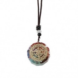 Fém szín: 2275 - 1 db Orgone medál nyaklánc Metatron kocka Orgonite energia medál 7 csakra Reiki gyógyító EMF védelem