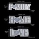 Szín: 7HH1107874-3300 - 1 db Love Home Családi Szilikon Forma Love Resin Forma Love Sign Word Epoxy gyanta formák