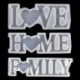 Szín: 7HH1107874-3301 - 1 db Love Home Családi Szilikon Forma Love Resin Forma Love Sign Word Epoxy gyanta formák