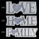 Szín: 7HH1107874-A - 1 db Love Home Családi Szilikon Forma Love Resin Forma Love Sign Word Epoxy gyanta formák barkácsolás