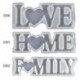 Szín: 7HH1107874-A - 1 db Love Home Családi Szilikon Forma Love Resin Forma Love Sign Word Epoxy gyanta formák barkácsolás