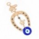 Szín: képen látható - 1 db török kék szem patkó elefánt medál Evil Eye Lucky Charm falra akasztó dísz Áldás