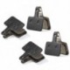 Szín: 4 pár - 4 pár MTB kerékpár műgyanta félig fém tárcsafékbetét Shimano B01S M375 M395 M446 M485 M486 M416 Deore