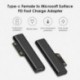 USB Type C PD gyorstöltő csatlakozó átalakító a Microsoft Surface Pro 3 4 5 6 Go USB C aljzatú adapterhez a Surface