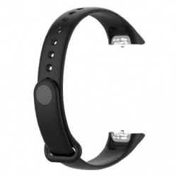 Fekete szín - Óraszíj Samsung Galaxy Fit SM-R370 szíj csuklópánt karkötő TPE csere óraszíj Galaxy fit SM-R370 szíjhoz