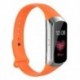Fekete szín - Óraszíj Samsung Galaxy Fit SM-R370 szíj csuklópánt karkötő TPE csere óraszíj Galaxy fit SM-R370 szíjhoz