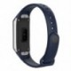 Fekete szín - Óraszíj Samsung Galaxy Fit SM-R370 szíj csuklópánt karkötő TPE csere óraszíj Galaxy fit SM-R370 szíjhoz