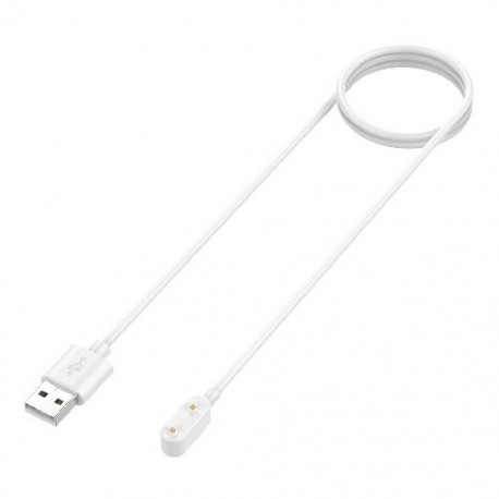 Fehér szín - 1 m-es USB töltőkábel Huawei Band 6 Pro/Huawei Watch Fit/Gyermek óra 4X/Honor Watch ES/Band 6 töltőkábel