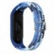 Szín: színes kék - Nylon szíj Xiaomi Mi Band 7 6 5 4 3 szíj színes fonott nylon hurkos csuklópánt csere csuklópánt