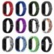 Szín: színes kék - Nylon szíj Xiaomi Mi Band 7 6 5 4 3 szíj színes fonott nylon hurkos csuklópánt csere csuklópánt