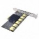 PCI Express Multiplier PCIE 1-6 USB3.0 Riser kártya PCI Express X16 Riser grafikus kártya ETH Bitcoin Miner Mining Hozzáadás