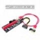 Legújabb VER009 USB 3.0 PCI-E Riser VER 009S Express 1X 4x 8x 16x Extender Pcie Riser Adapter kártya SATA 15 pin - 6 pin