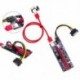 Legújabb VER009 USB 3.0 PCI-E Riser VER 009S Express 1X 4x 8x 16x Extender Pcie Riser Adapter kártya SATA 15 pin - 6 pin