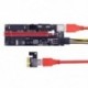 Legújabb VER009 USB 3.0 PCI-E Riser VER 009S Express 1X 4x 8x 16x Extender Pcie Riser Adapter kártya SATA 15 pin - 6 pin