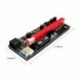 Legújabb VER009 USB 3.0 PCI-E Riser VER 009S Express 1X 4x 8x 16x Extender Pcie Riser Adapter kártya SATA 15 pin - 6 pin