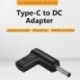 Kábel hossza: 15V - USB C aljzat DC dugasz tápcsatlakozó 5 V 9 V 12 V C típusú DC Jack csatlakozó töltőadapter