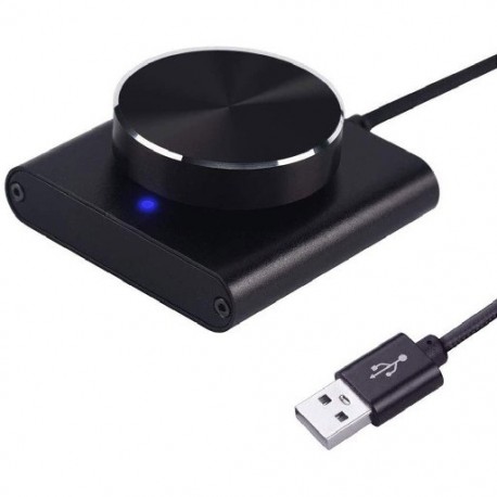 USB számítógép hangerőszabályzó alumínium ötvözet multimédiás PC hangszóró külső hangerőszabályzó