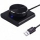 USB számítógép hangerőszabályzó alumínium ötvözet multimédiás PC hangszóró külső hangerőszabályzó