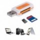 Mini USB2.0 4 kártyahelyes intelligens kártyaolvasó SD/MMC TF MS M2 több memóriakártya olvasó számítógépes PC