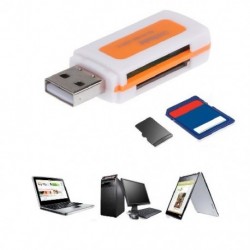 Mini USB2.0 4 kártyahelyes intelligens kártyaolvasó SD/MMC TF MS M2 több memóriakártya olvasó számítógépes PC