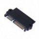Professzionális SFF-8482 SAS-SATA 180 fokos szögű adapter átalakító egyenes fej alaplaphoz