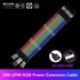 Szín: Dual 8 pin - PSU hosszabbító kábel RGB alaplap hosszabbító ATX 24 PIN, GPU hosszabbító dupla/három tűs 8 PIN PCI