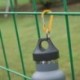 Piros szín - 6db Karabiner Clip alumínium ötvözet kulcstartó zár csat pattintható D-gyűrűs klip kültéri hátizsák