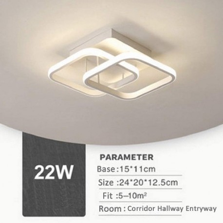Testszín: D - Modern LED mennyezeti lámpa folyosó erkély folyosó mennyezeti lámpa otthonhoz Nappali Hálószoba Folyosó