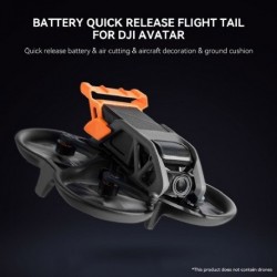 Szín: narancs - Drone gyorskioldó akkumulátoros repülési farok DJI Avata akkumulátoros repülő farok védőburkolat