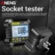Szín: UK Plug - ANENG Smart Socket Tester Dugaszérzékelő Digitális tápkimeneti feszültség teszt Nulla vonal polaritás