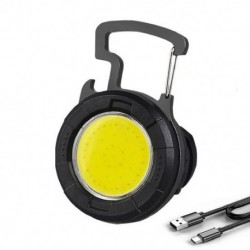 Kibocsátó szín: A - Mini mini LED zseblámpa munkalámpa újratölthető vakító COB kulcstartó lámpa kültéri kemping