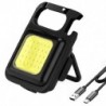 Kibocsátó szín: B - Mini mini LED zseblámpa munkalámpa újratölthető vakító COB kulcstartó lámpa kültéri kemping