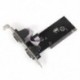 PCI 2 portos COM 9 tűs soros sorozatú RS232 kártyaadapter Win 7 VISTA XP Linux FO-hoz CD-illesztőprogrammal DB9 soros port