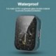 Fekete szín - Teljes fedésű edzett üveg képernyővédő tok Realme Watch 2 Pro Smartwatch PC lökhárítóvédő csere