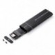 Szín: ezüst USB A - USBC - USB 3.1 Type-C M.2 NVMe SSD-ház 10Gbps M-Key PCI-E szilárdtestlemez-tok HDD-tok USB3.1-M.2 NVMe