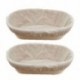 Szín: 35x14x7 cm - Ovális rattan kenyértartó kosár Természetes rattan fermentációs kosár Fonott tészta Banneton