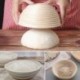 Szín: 35x14x7 cm - Ovális rattan kenyértartó kosár Természetes rattan fermentációs kosár Fonott tészta Banneton