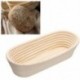 Szín: 35x14x7 cm - Ovális rattan kenyértartó kosár Természetes rattan fermentációs kosár Fonott tészta Banneton