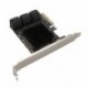 SATA PCIe Adapter 6 SATA 3.0 - PCI Express x4 bővítőkártya SATA III - PCI-E 3.0 X4 vezérlő HDD-hez ASMedia ASM1166
