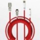 Fehér szín - Tekercses C típusú USB-kábel Dupla hüvelyű USB-C típusú tekercses kábel mechanikus billentyűzet Aviator