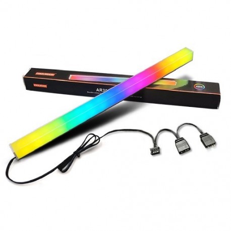Szín: 5V 3PIN ÉS 4PIN - 30 cm-es alumíniumötvözet RGB PC-ház LED szalag mágneses számítógépes fénysáv 5V/3PIN kis 4