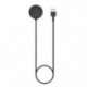 Fekete szín - USB okosóra töltőkábel Xiaomi Haylou RS3/LS04 Sport okosóra mágneses töltőhöz, gyorstöltő dokkoló