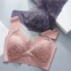 Szín: rózsaszín - Nagy méretű női melltartó 2XL 3XL Varrat nélküli cső felsők Szexi csipke női melltartó Beauty