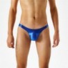 Szín: kék - Szexi Olaj fényes Férfi Alsónadrágok Fehérnemű Férfi Mini Bugyi Férfi Jockstrap String Alacsony derék