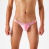 Szín: világos rózsaszín - Szexi Olaj fényes Férfi Alsónadrágok Fehérnemű Férfi Mini Bugyi Férfi Jockstrap String