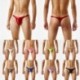 Szín: világos rózsaszín - Szexi Olaj fényes Férfi Alsónadrágok Fehérnemű Férfi Mini Bugyi Férfi Jockstrap String