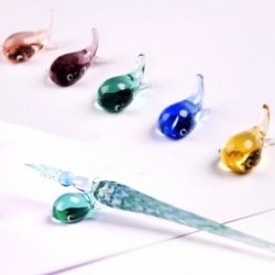 1db Aranyos bálna alakú kristályüveges tolltartó szép több féle színben